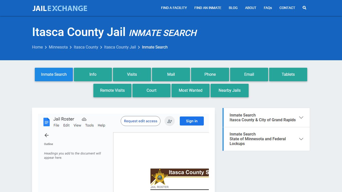 Inmate Search: Roster & Mugshots - Itasca County Jail, MN